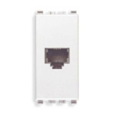 PRESA RJ11 6 POSITIONEN 4 KONTAKTE SE4RIE WEISSE FARBE EIKON 20320.B