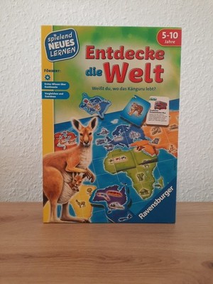 Entdecke die Welt   Weißt du, wo das Känguru lebt? Brettspiel von Ravensburger