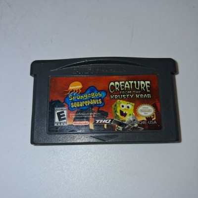 SpongeBob SquarePants Creature From Krusty Krab GameBoy Advance Loose Cartridge