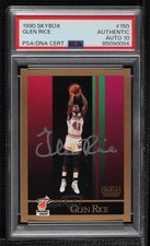 PSA/DNA 1990-91 Skybox Glen Rice #150 PSA/DNA Authentic Card & Auto w5p