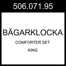 IKEA BAGARKLOCKA BÄGARKLOCKA Comforter Set G...