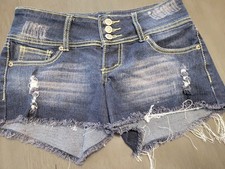 NWOT Rue 21 Dark Stretch Denim Shorts Size 1/2