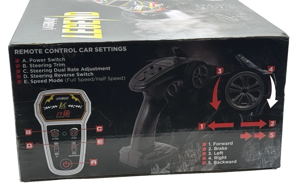 Laegendary 4x4 Fast Off-Road Remote Control Cars for Adults (Damaged Box) - Image 4 of 4