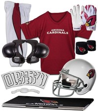 Arizona Cardinals Kids NFL 11pc Deluxe Football Uniform Set, Small