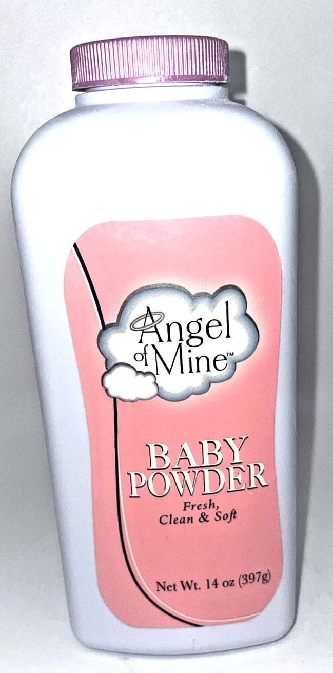 Angel Of Mine Baby Powder 14 oz Infant VTG 100 percent full