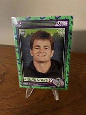 Drake Maye RC 2024 Panini Score Halloween Green Bats Rookie Card #17. A