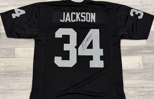 Bo Jackson Signed Raiders Jersey Autographed w/ Bo Jackson Holo COA NFL