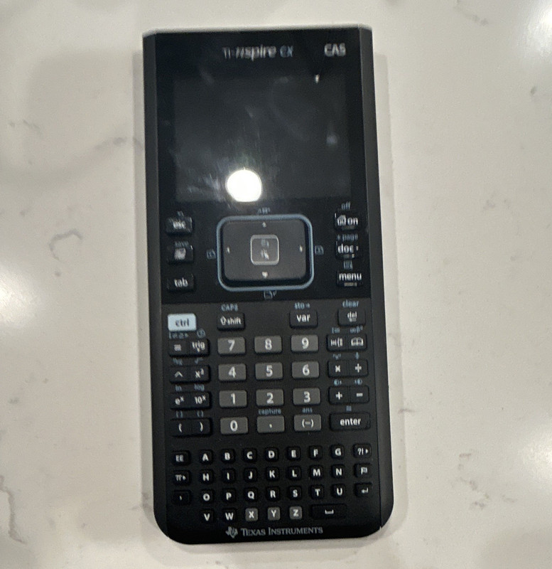 Texas Instruments TI-Nspire CX CAS Graphing Calculator, Black Slide Cover, USB