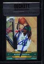 BAS 2004-05 Upper Deck Ricky Davis #7 Seal of Authenticity Auto 3c7