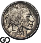 1913-S Buffalo Nickel Type 1, Solid Gem BU++, Key Date San Francisco Mint 5C