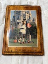 Vintage Walt Disney Productions Wooden Picture RARE