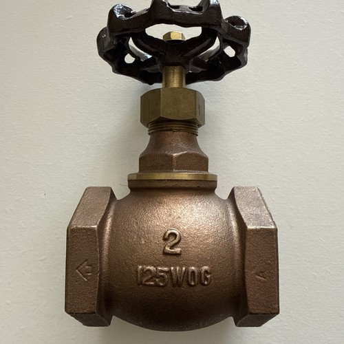 2"  Gate Valve Brass 125SWOG Female NPT 