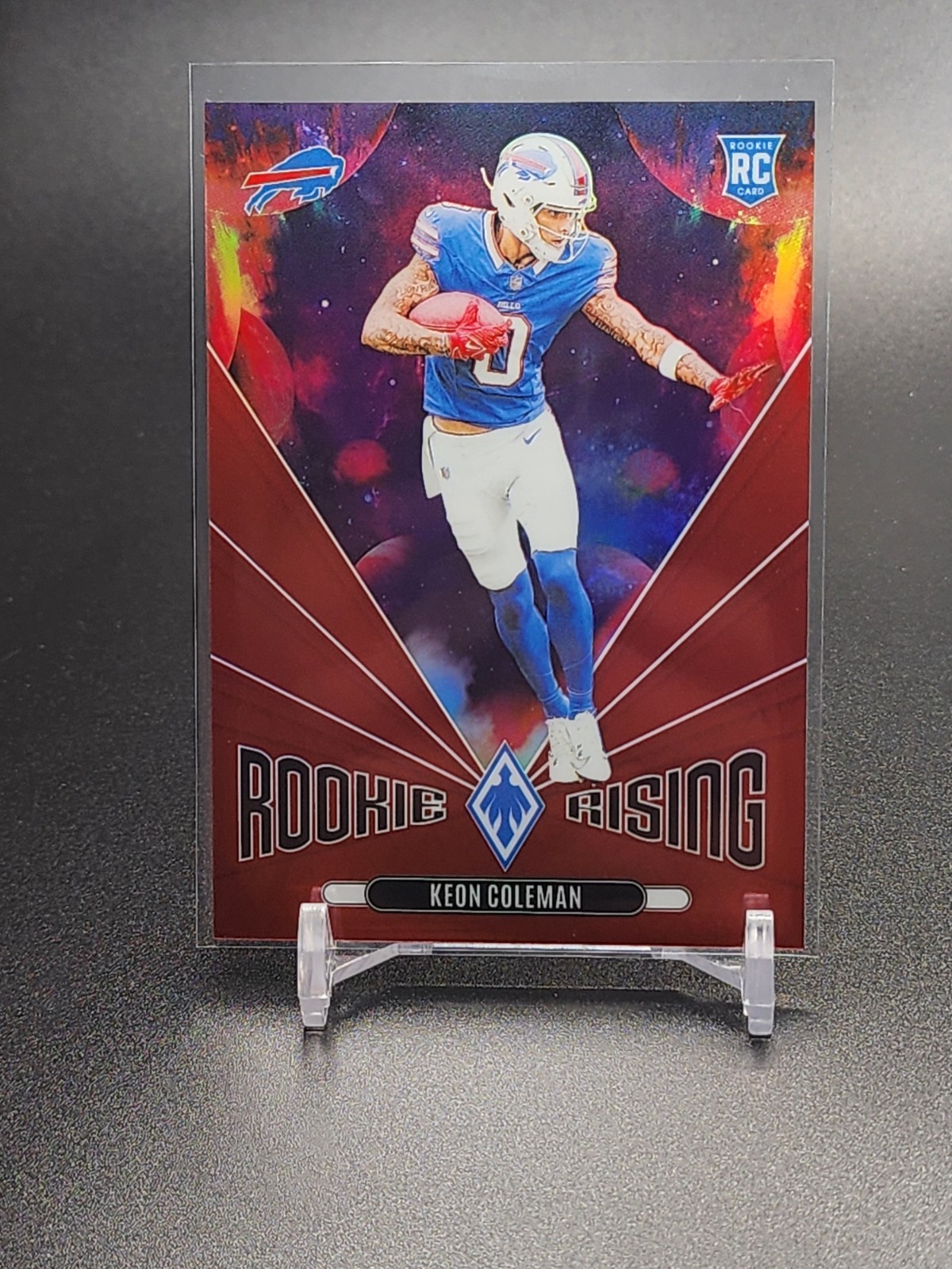 2024 Panini Phoenix - Rookie Rising Keon Coleman #RR-KCN Red /99 (RC)