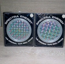 Set of 2 Vintage Meister Spectra Energy - The Original Tape Reel Cover 1975