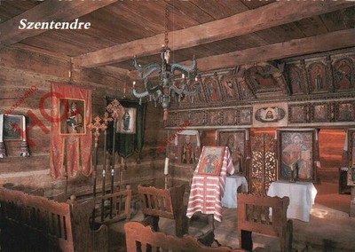 AK:-Szentendre, Ungarisches Freilichtmuseum, Mandok griechisch-katholische Kirche