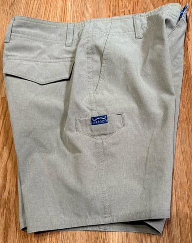 AFTCO Youth 1958 Aftech Shorts Beige 24 Stretch Outdoor Fishing Sm Tech Pocket - Picture 3 of 15