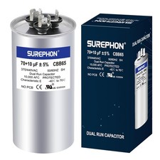 70+10 uF 70/10 MFD ±5% 370V/440VAC Dual Run Start Capacitor CBB65 Works for A...