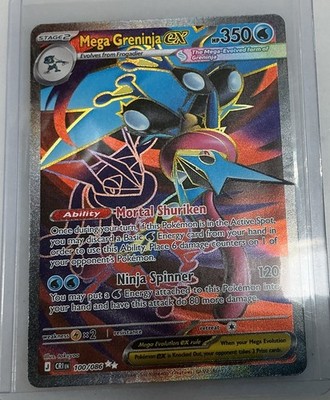 Mega Greninja ex 100/086 Me04: Chaos Rising Holo