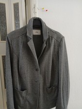 Damen Blazer Grau Gr.44 von Tchibo Fischgrät Muster