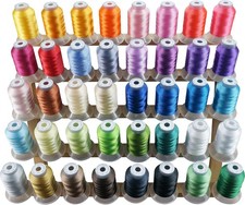New brothread 40 Brother Colors Polyester Embroidery Machine Thread Kit 500M