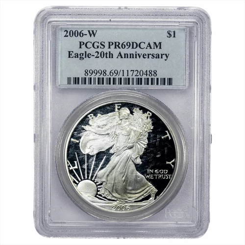 2006W American Silver Eagle $1 PCGS PR 69 DCAM