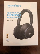 Soundcore Space One by ANKER Wireless Over-Ear Headphones - Jet Black