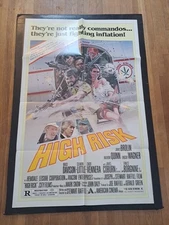 High Risk Movie Poster 27x41 S/S Folded James Brolin Anthony Quin Lindsay Wagner