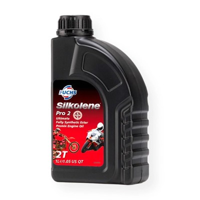 Silkolene PRO 2 Fully Synthetic Ester 2T Premix Motorcycle Engine Oil 1 Litre