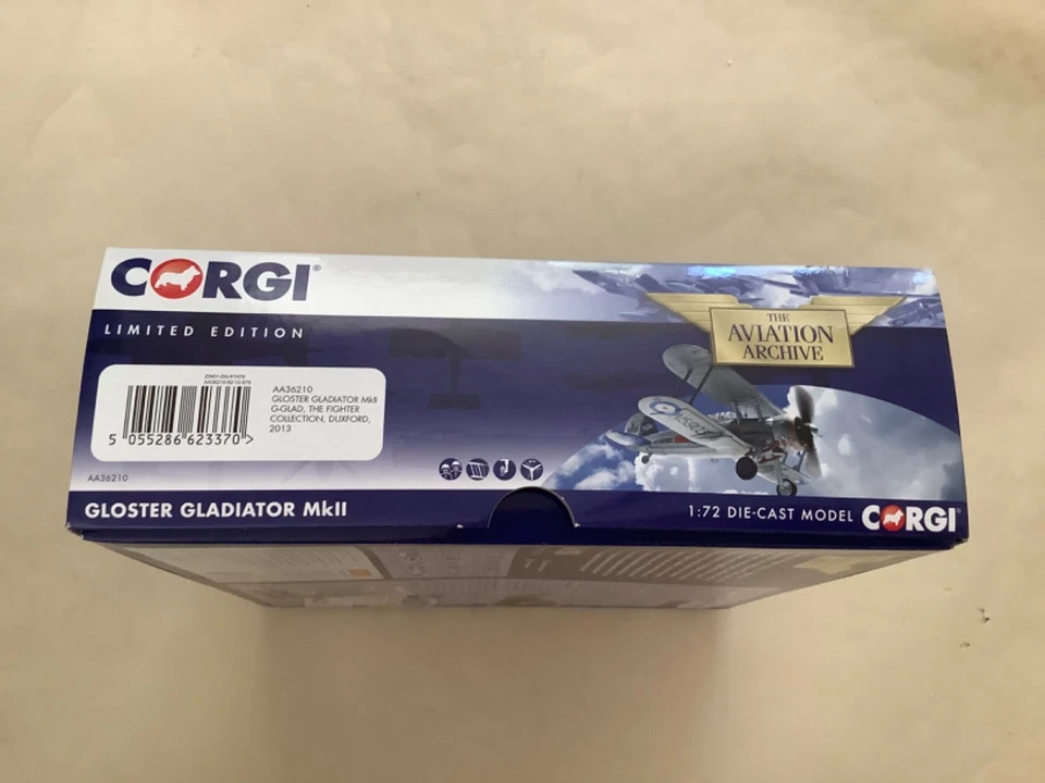 CORGI AVIATION 1:72 GLOSTER GLADIATOR MKII FIGHTER COLLECTION, DUXFORD AA36210 - Image 4 of 4