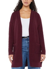 Gap Women's Long Sleeve Cardigan-Burgundy Red-Size Medium-NWT