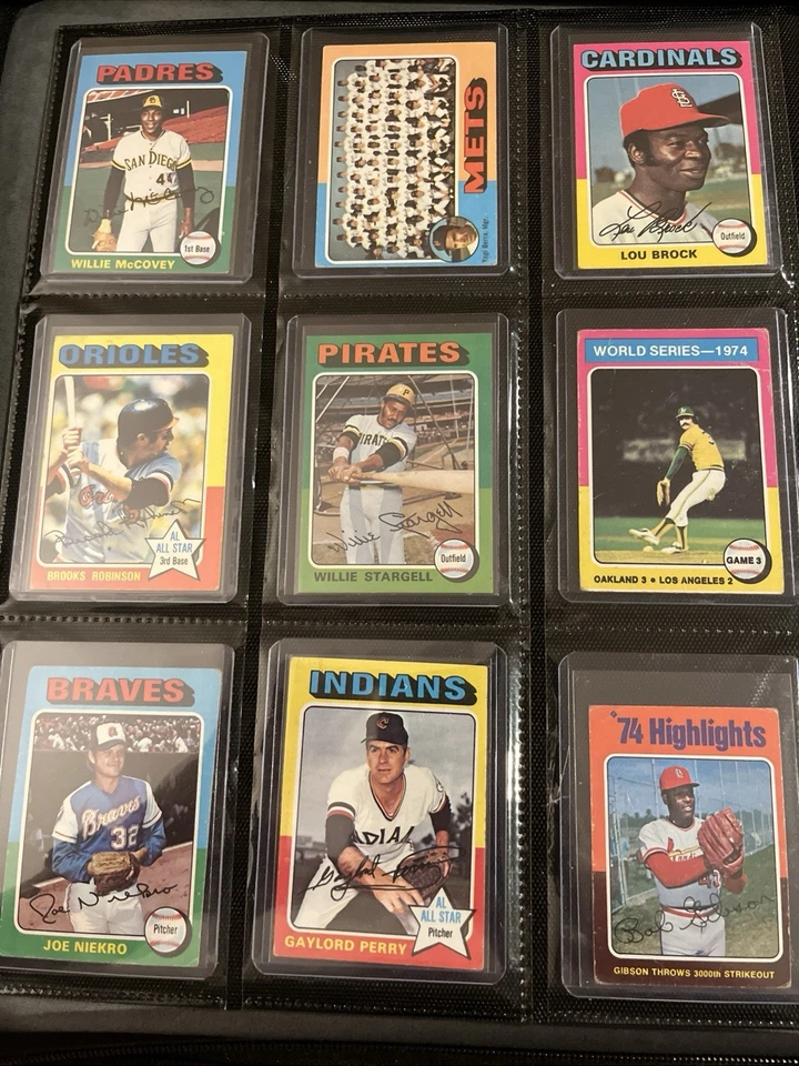 🔥⚾️1970's Vintage Baseball 200X Card LOT Collection Binder HOF Rose, Ryan⚾️🔥 - Image 3 of 4