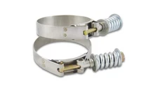 Vibrant SS T-Bolt Clamps 2pk 2.25"-2.55" OD For use w/ 2.00in I.D. Coupling