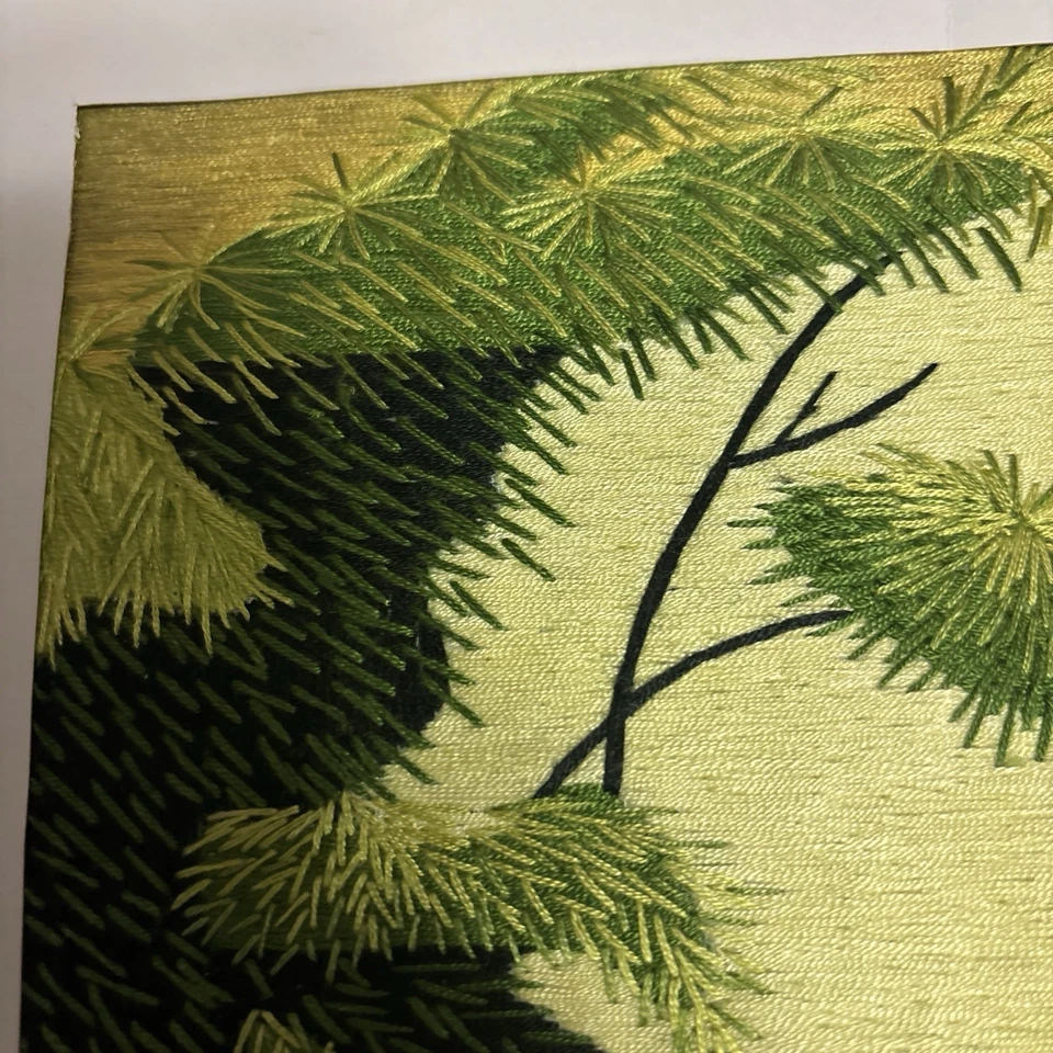 Tapiz bordado hilo de seda asiático Foto 4 de 4