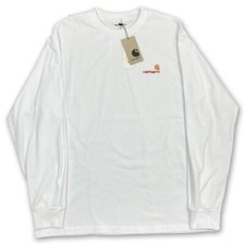 Carhartt Embroidered Logo White Long Sleeve T-Shirt