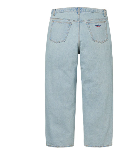 Supreme Baggy Jean Light Washed Indigo Blue Denim FW24 Supreme Baggy Jean Light Washed Indigo Blue Denim FW24