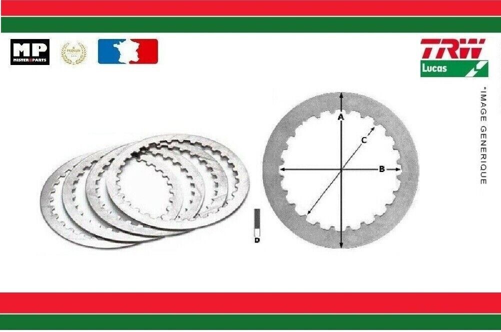 Embrayage lisse Yamaha VMax 1200 et XVZ 1200 en acier trempé d'origine