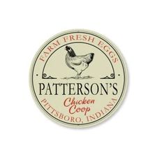 Custom Chicken Coop Metal Sign Metal Sign