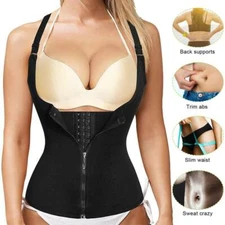 Women Neoprene Waist Trainer Shaper Corset Sauna Vest Body Sweat Tummy Control
