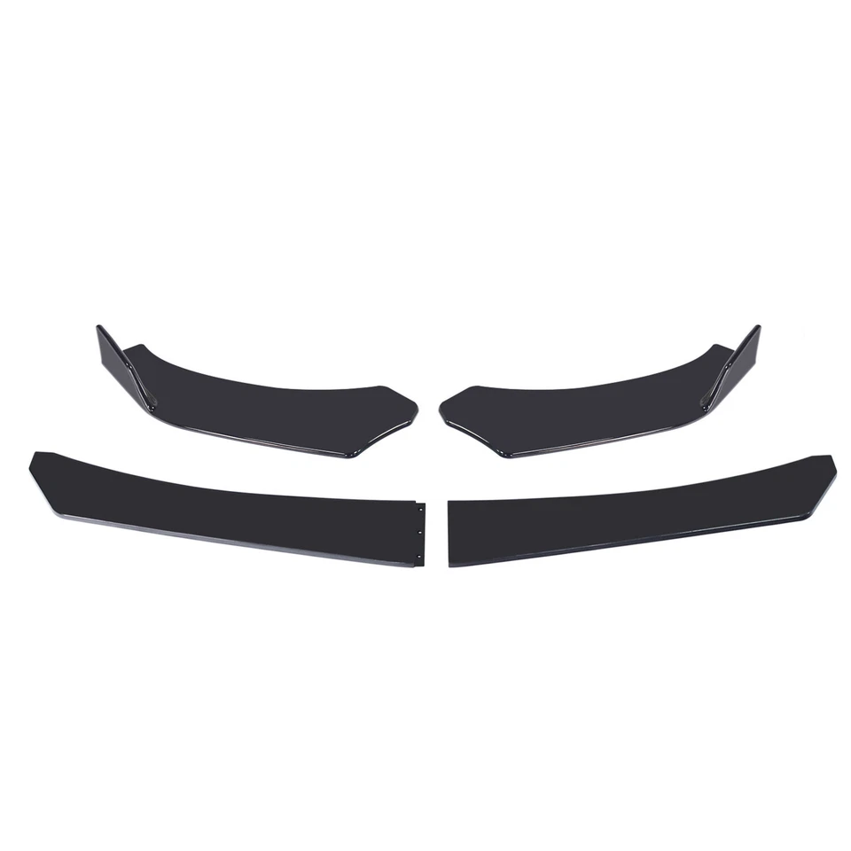 Fit For Hyundai Tiburon 07-08 Front Bumper Lip Spoiler Splitter Underbody Black - Image 3 of 4