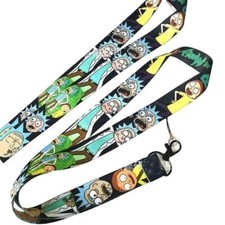 Rick and Morty Characters Lanyard Keychain