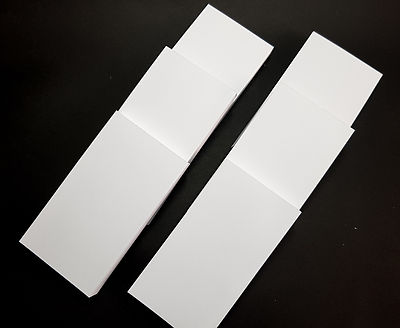 300 Blatt , Etui Notizbuch Notizblock Blöcke Blocks weiß 5,5 x 10,0 cm Sondermaß