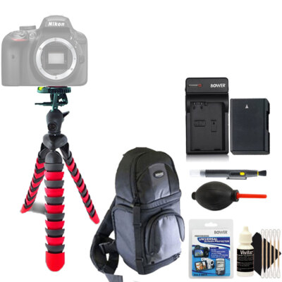 12'' Tripod Backpack Pro Traveler w/ Battery + Charger / Nikon D5500 D5600 D3500