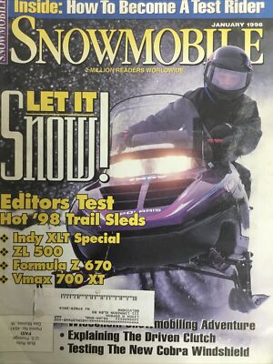Snowmobile Magazine January 1998 Polaris Indy XLT Arctic Cat ZL Ski-Doo Yamaha