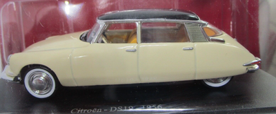 AU830 UH ALTAYA PASSION CITROEN 01 1/43 CITROEN DS19 1956 IVOIRE TOIT NOIR