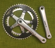 Vintage 1986 SUGINO 75 CHCD Carbon 53 42 Crankset 170mm Japan LOTUS CATALOG BIKE