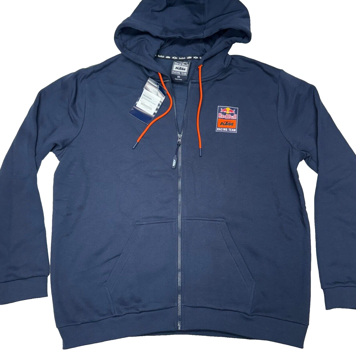 NEW Red Bull KTM Racing Hoodie Full Zip Size XXL Backprint Logo