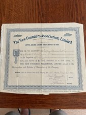 The New Founders Association Ltd. 1907 20 Shares