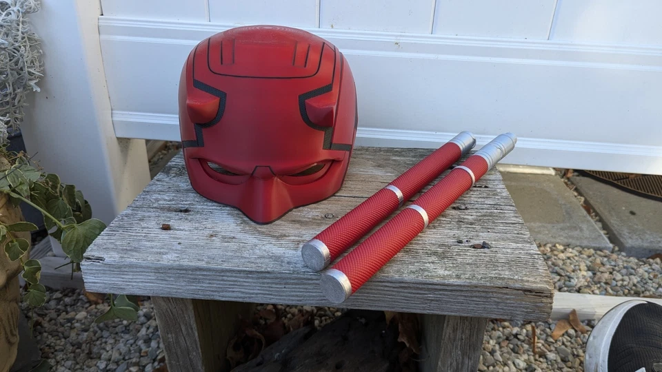 Daredevil Helmet/Billy Clubs Combo Set - Image 3 of 4