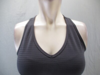 NIKE DRI-FIT Size L(12-14) Girls BLK Scoop Neck Athletic Racer