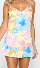 Beach Bunny Swimwear Aliya Mini Dress Floral size Small NWT